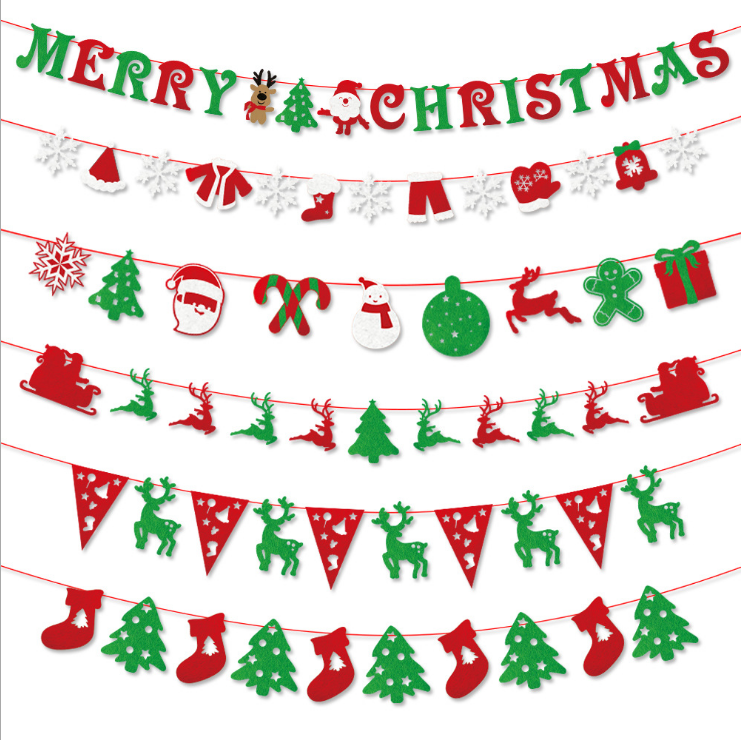 Hot sales High Quality Wholesale Cheap Custom Made Christmas String Bunting Flag Banner For Promotion
