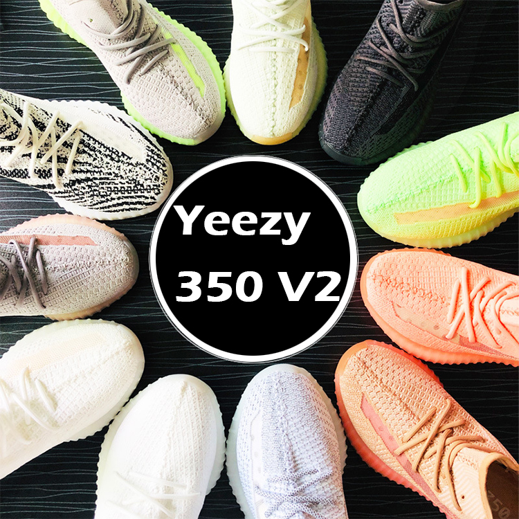 Высокое качество Светоотражающие шнурки для бегунов Yeezy 350 V2; Стильные повседневные женские ботинки; Стильные туфли Сникеры спортивные кроссовки-E-TPU дышащая вязаная обувь для мужчин