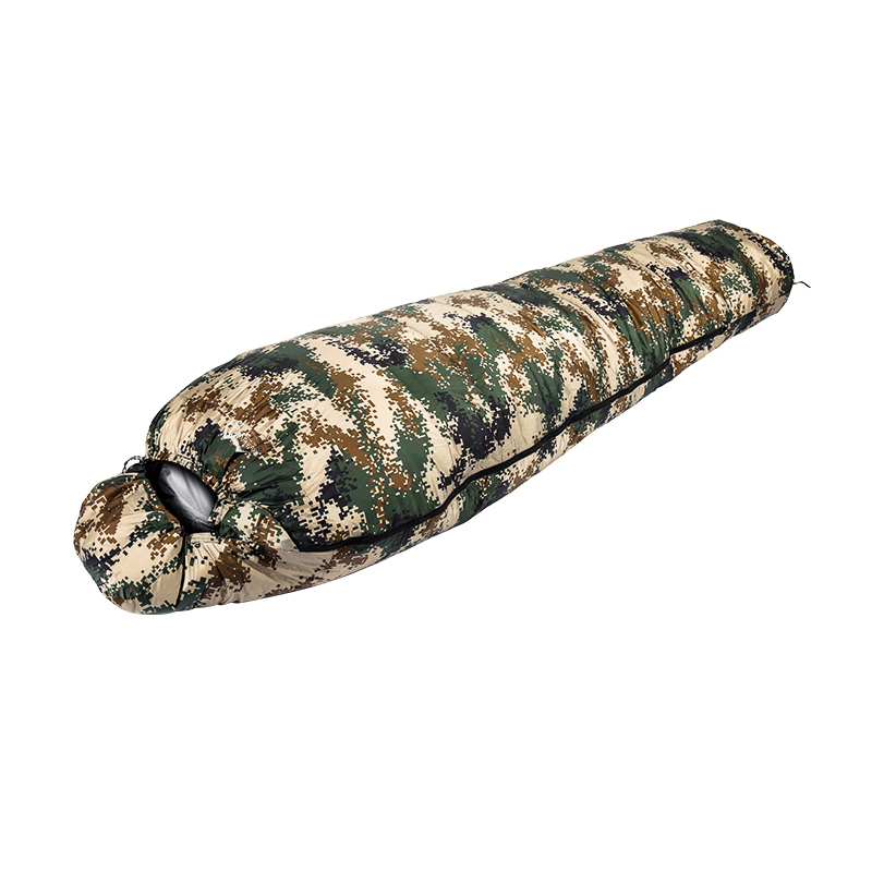 Waterproof Compact Zero Digree Emergency Survival Waterproof Mummy Cotton Duck Down Cold Weather Camping Sleeping Bags for Adult