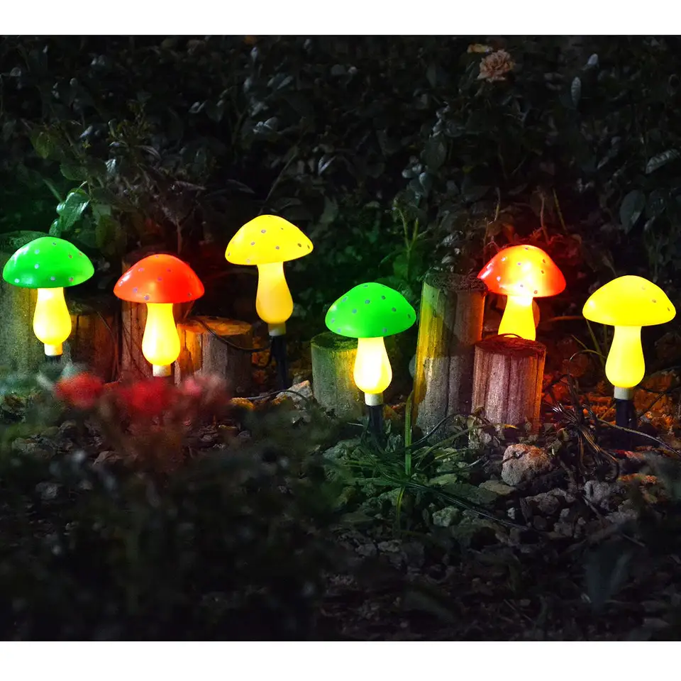 Outdoor Solar Lights For Garden Decor Mushroom Pathway Landscape Lights For Patio Garden Party Festival Decor