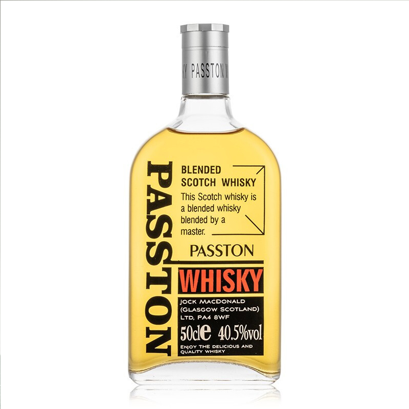 Passton Professional Manufacturer OEM whisky 40.5% produced with high quality and Scottish whisky liquor for various capacities