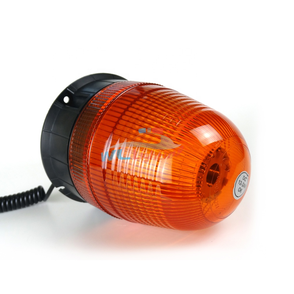 12V 24V Police Led Ambulance Magnet Rotating Beacon Flashing Strobe Warning Light 12W R10