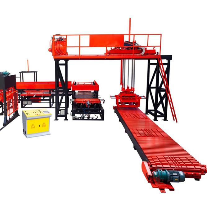 Free reserved forklift holes for carrying bricks auto block cuber system