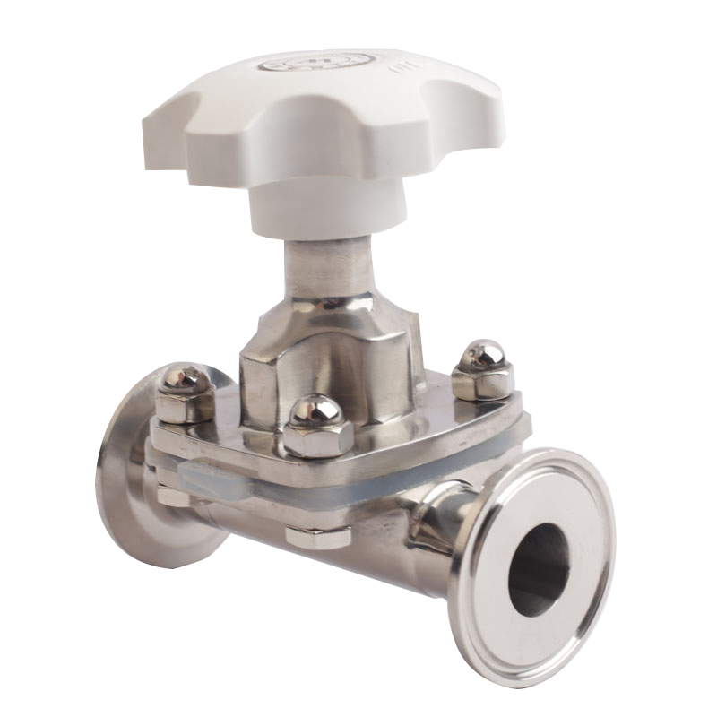 Tri Clamp Sanitary Manual Diaphragm Valve Stainless Steel 316L Sanitary Straight Pneumatic Diaphragm Valve