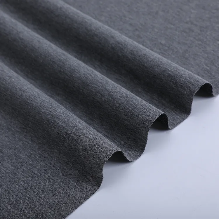 W004-6 Combed CVC twill knitted spandex cotton polyester terry fabric for sportswear
