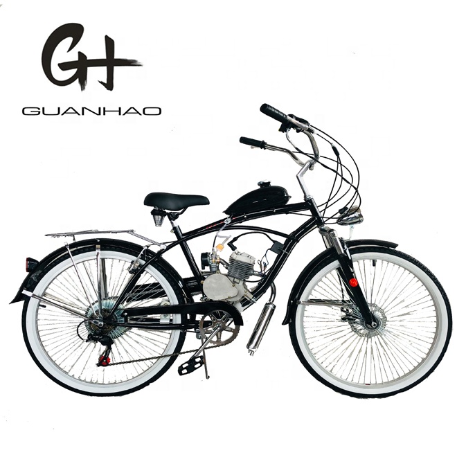 26 дюймов газовый двигатель CE OEM 2-х тактный 50CC дешевле 2-колесный скутер с Пляжный круизер мотоциклы