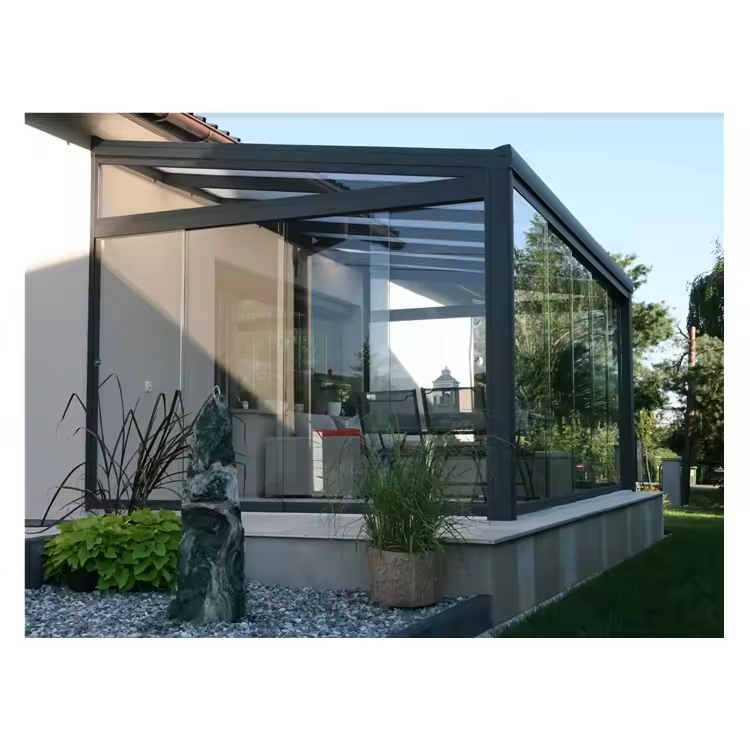 Outdoor pergola PVC cloth covered folding roof pergola waterproof sun shed car shed