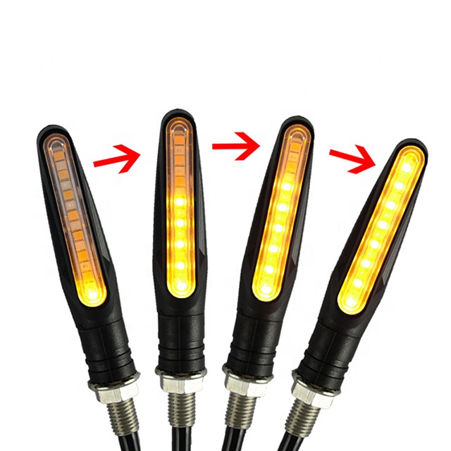 Мотоцикл 12LED повторитель сигнала поворота поток воды светодиодный световой сигнал предупредительный световой сигнал