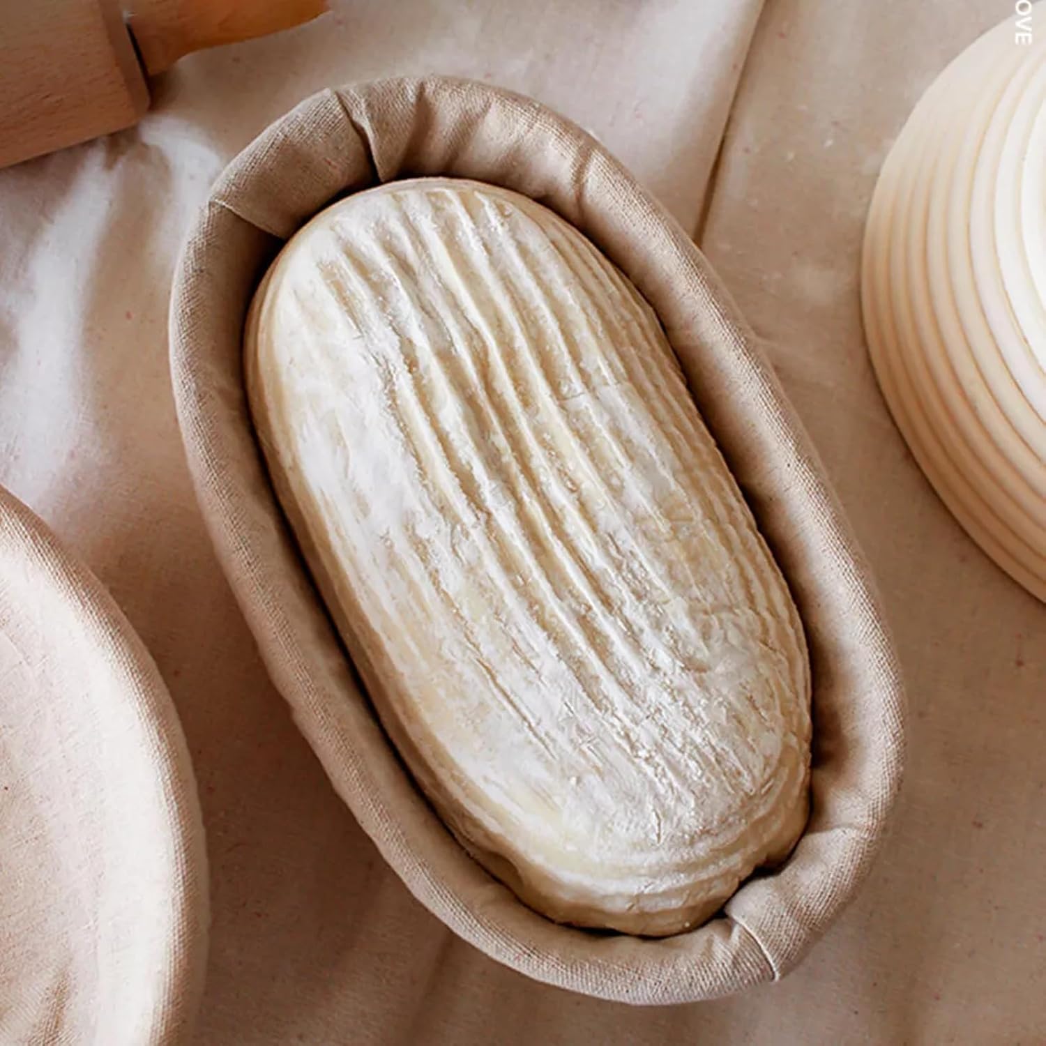 Professional Eco-Friendly oval Rattan Bread Proofing Basket Set for Baking & Pastry for Restaurants