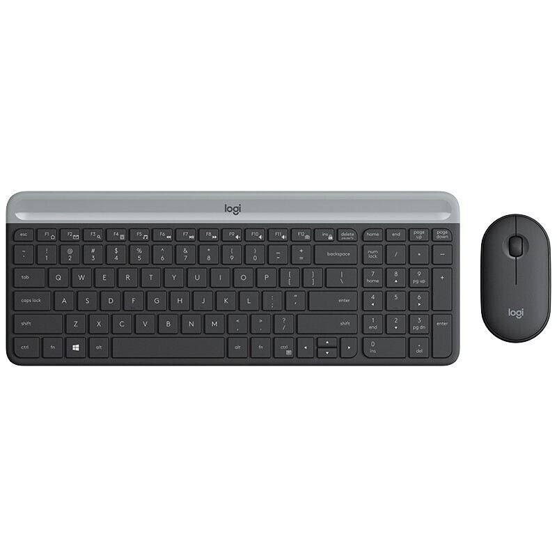 Оригинальный комплект Logitech MK470, беспроводная Офисная Клавиатура и мышь, полноразмерный ультратонкий беспроводной приемник 2,4 ГГц, клавиатура и мышь, комбо