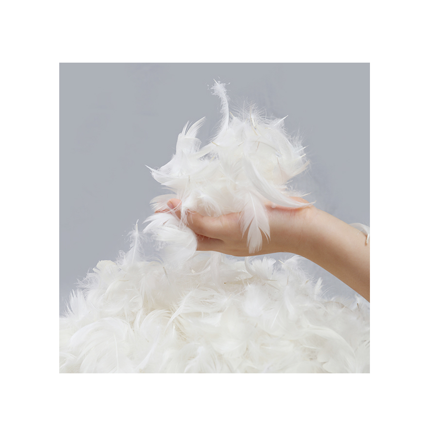 Quality Assurance White and Grey Soft Comforter Practical Economy Washed White Duck Down90/10 Washed White Duck Down Feather