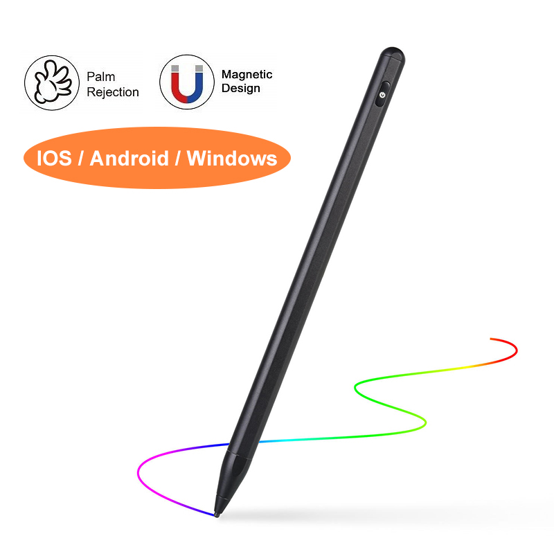 Stylish fine Point magnetic stylus pen wide capacitive touch screen active tablet stylus pens for iPad Pro/Surface/Android