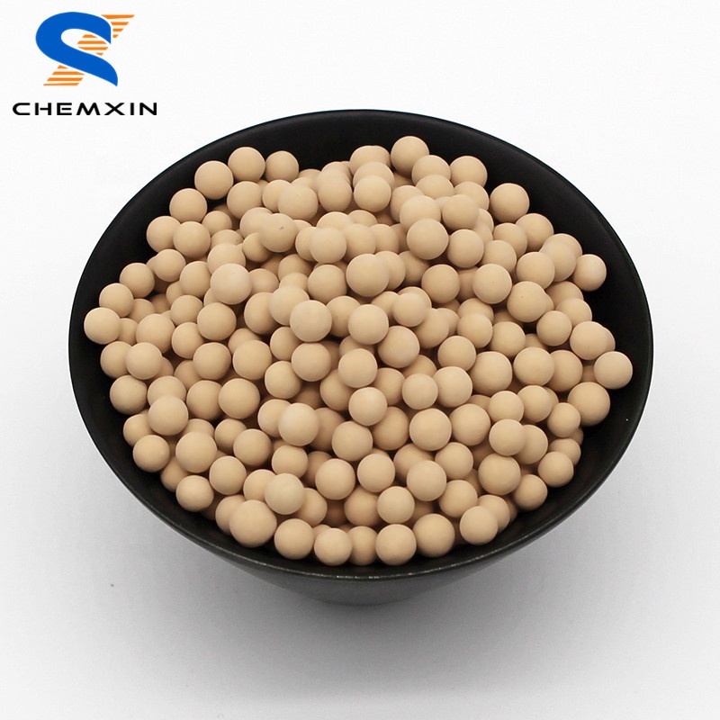sphere 1.7-2.5 mm zeolite 3a molecular sieve desiccants for ethanol drying molecular sieves 3a water absorption