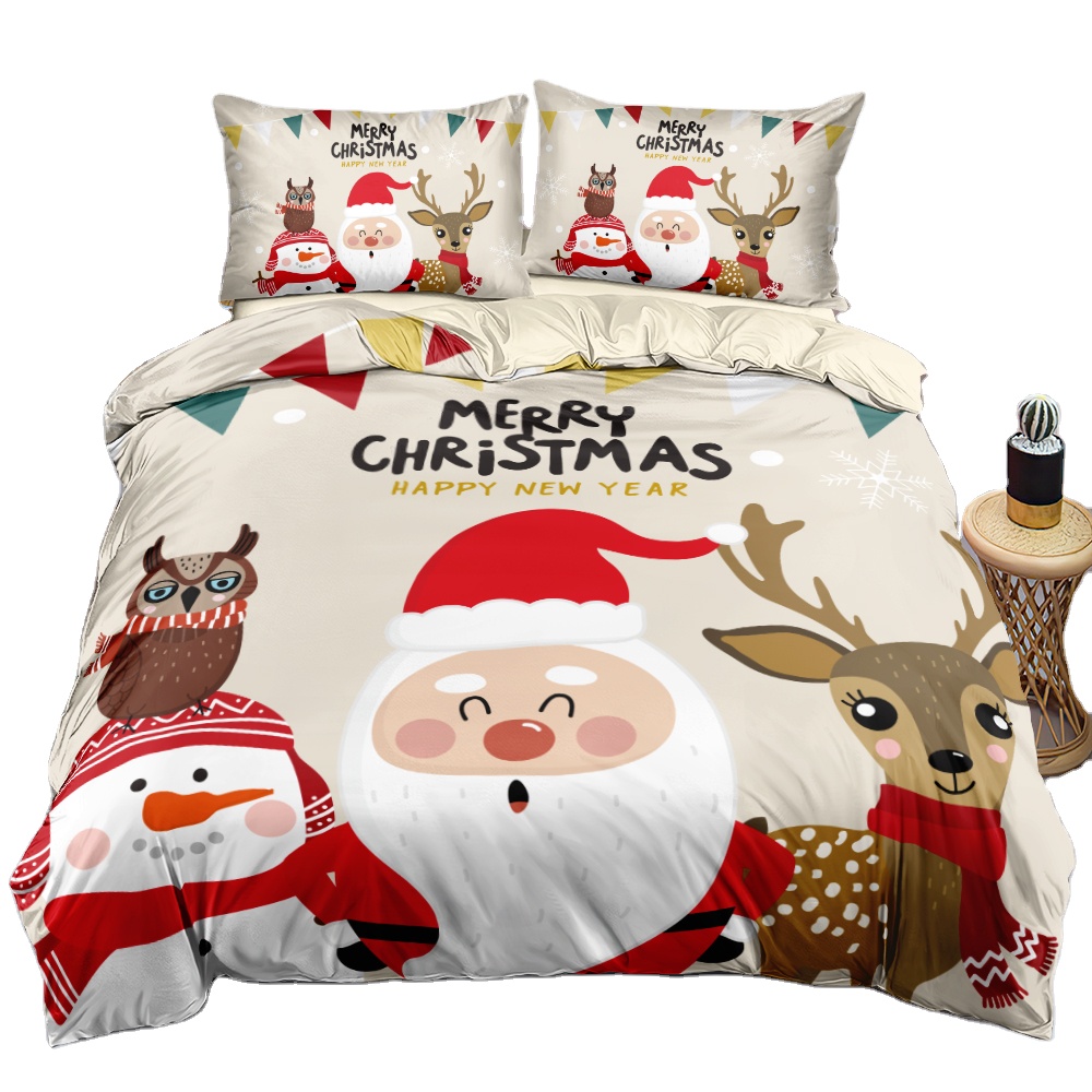 3d bedding set designer luxury bedsheets sets Christmas duvet cover