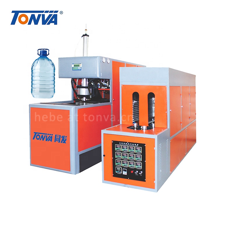 TONVA 5L semi automatic one cavity PET plastic bottle blow blowing molding machine