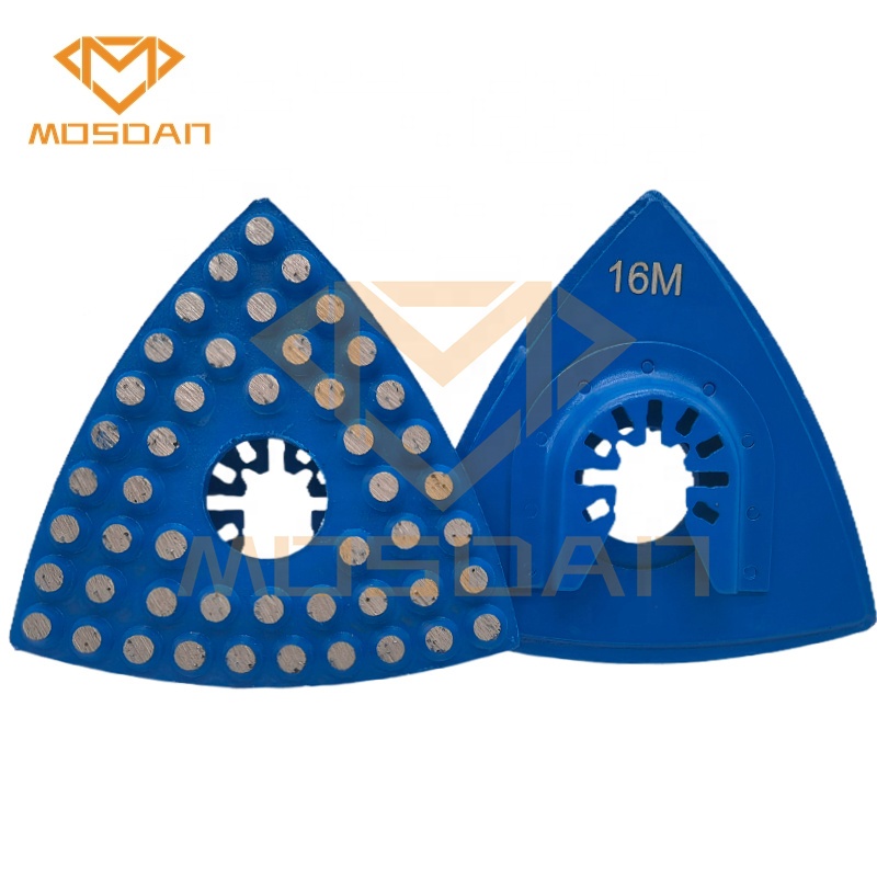 3 Inch Sintered Metal Bond Mini Dots Triangular Grinding Pads for Edge Corner