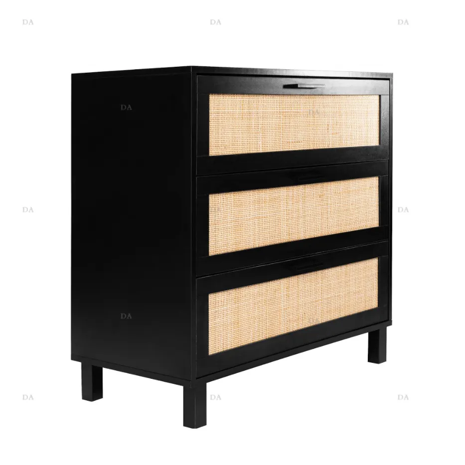 Living Room Cabinets Solid Wood Chest Modern Cabinets Black Drawers Chest Cabinet