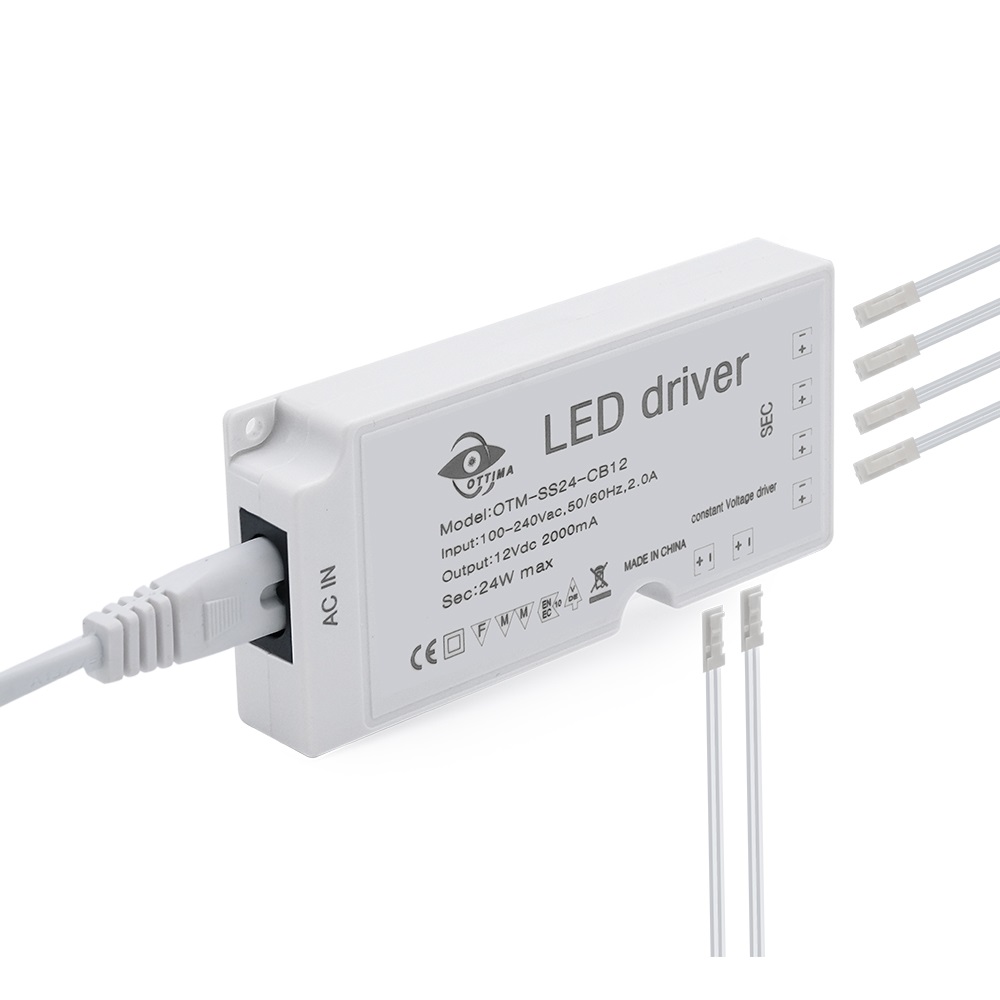 Hot Sale LED Constant Voltage Driver DC12V 24V 18-100W Cabinet Light led driver led cabinet lights