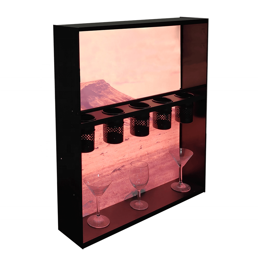 XJ1103 New design kitchen cabinet shelf organizer with light panel