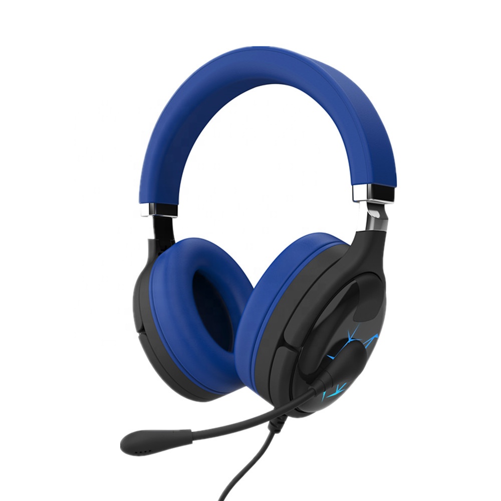 Геймерские шумоподавляющие наушники PC03, игровая гарнитура, наушники со светодиодной подсветкой, микрофон для ПК PS4