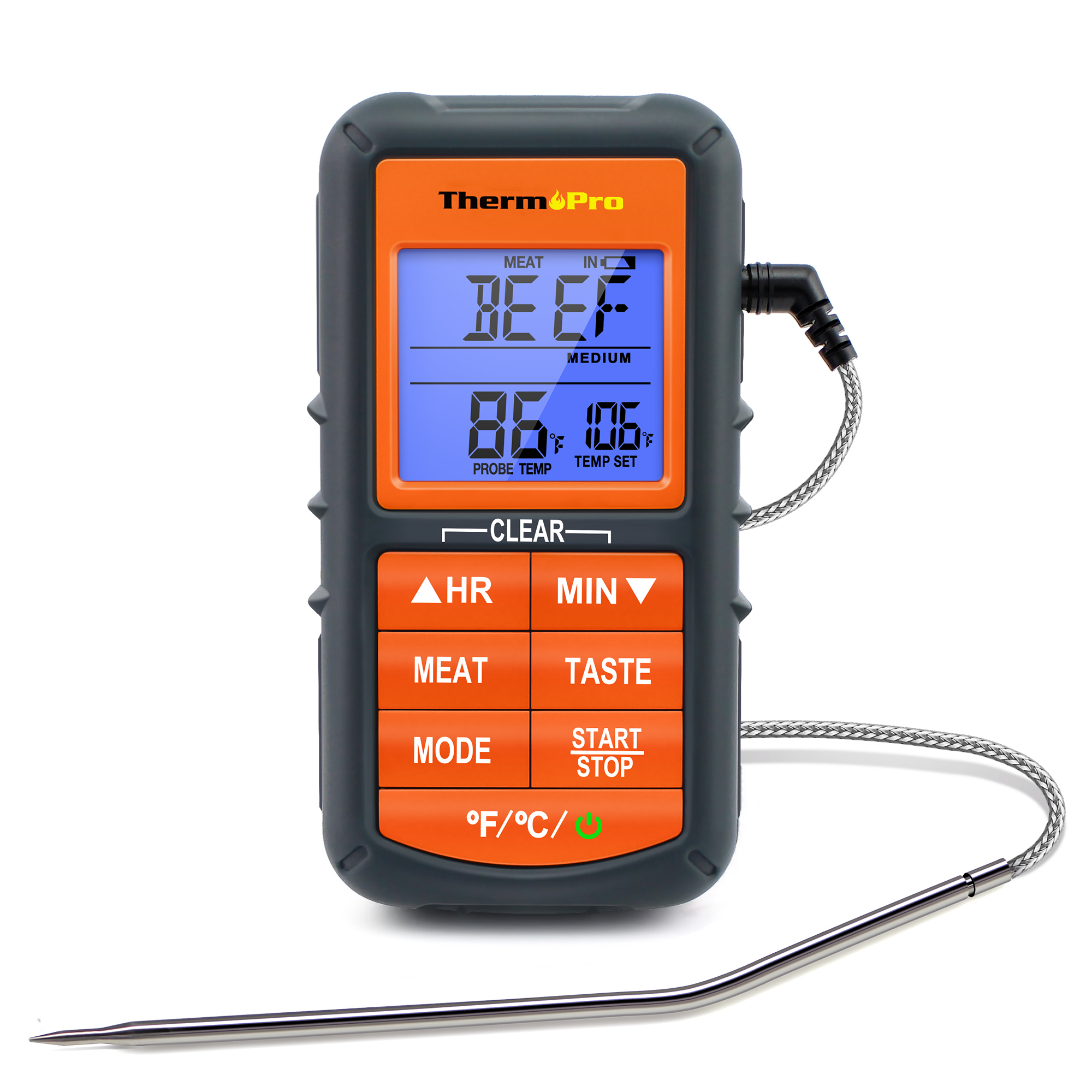 Цифровой бытовой термометр Thermopro TP06B с таймером