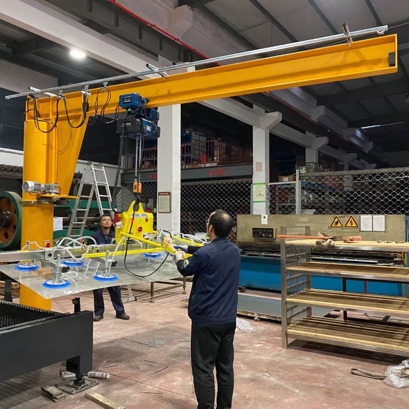 High Performance stationari 5 ton 10 ton vacuum pillar arm swing cantilever jib crane type power lifter