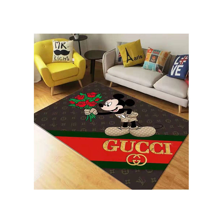 Hot sale pattern style bedroom carpets printed carpet customized material
