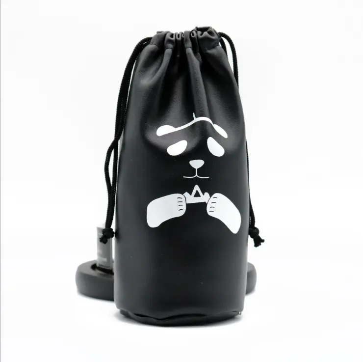 New Design PU Bundle Pocket, Round Bottom Leather Packing Bag ,Cup Speaker Receive Cloth Bag