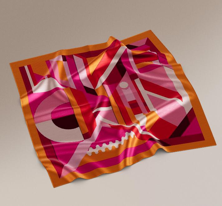 Multi Design Women Low MOQ Luxury Elegant Brand Wrap Handkerchief Bandanas Soft Square Satin Silk Scarf for Women