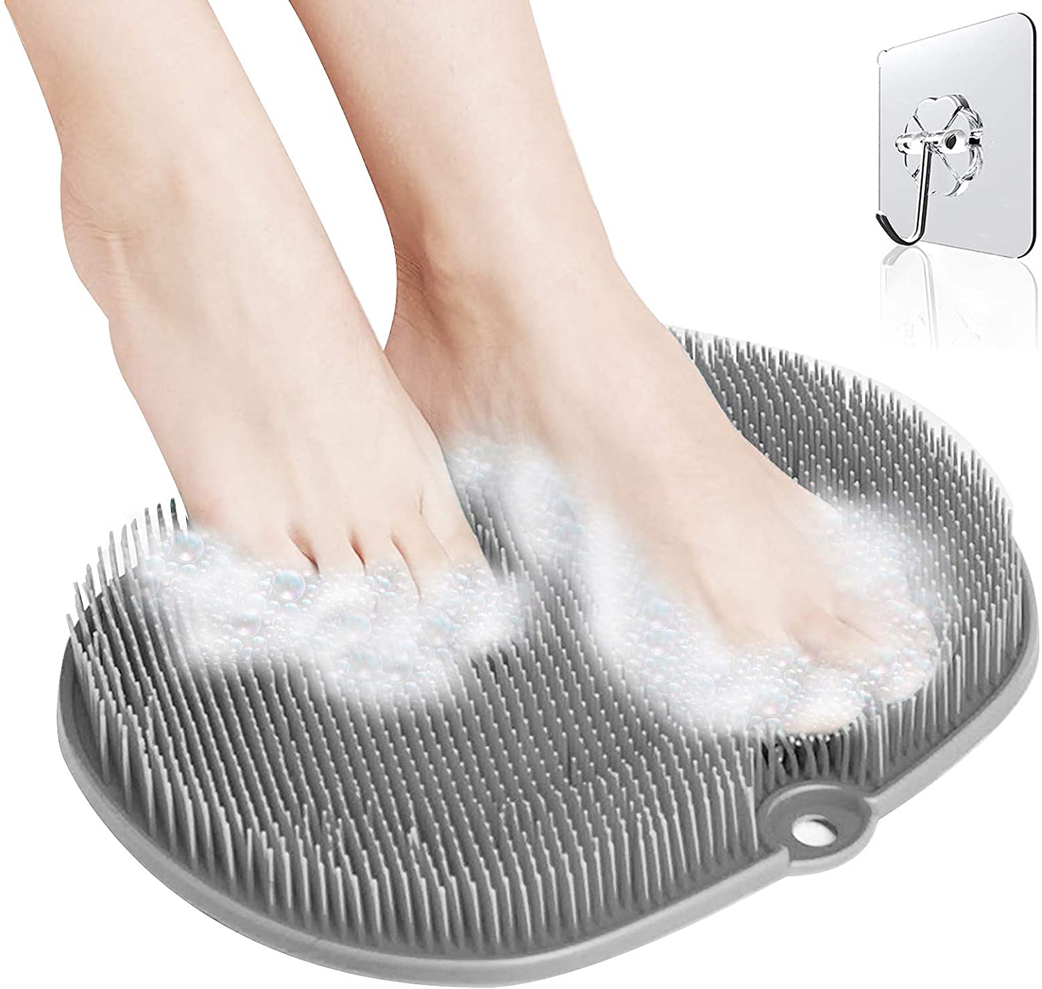 Shower Silicone Foot Massager Scrubber Foot Body Bath Scrubber with Suction Cup