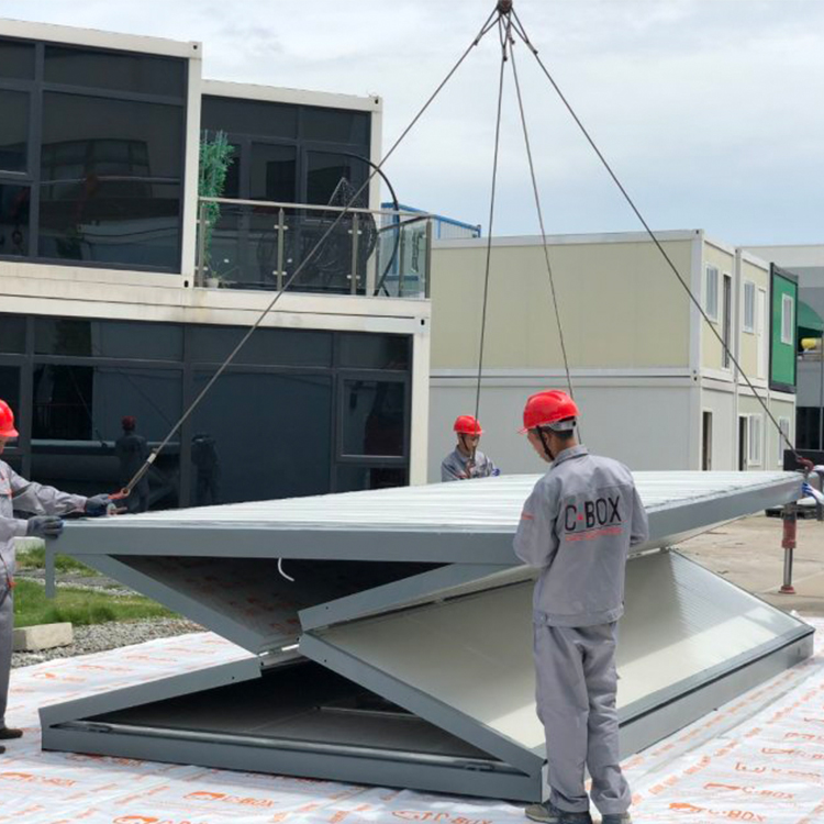 Мобильный 20 ft Складной сборный контейнерный дом портативный складной 40ft дом на колесах на продажу