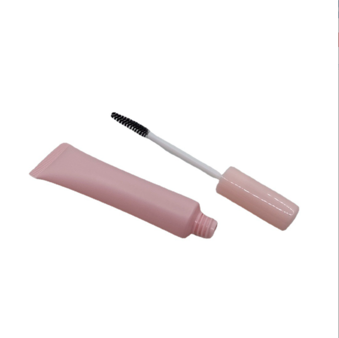Customized cosmetic PE plastic hose mascara packaging 15ml with brush bar mascara hose packaging material