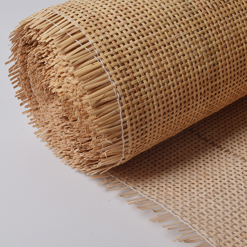 Natural Mesh Open Weave Rattan Webbing Factory Rattan Cane Webbing Roll High Quality Wholesale