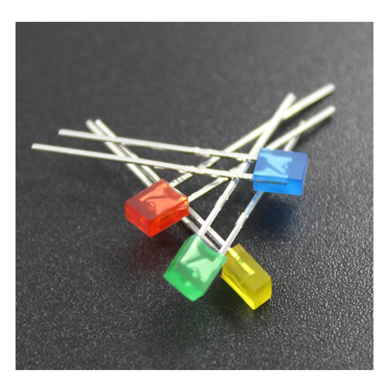 2*3*4mm LED Diode Diffused White Red Yellow Blue Green Short/Long Pin