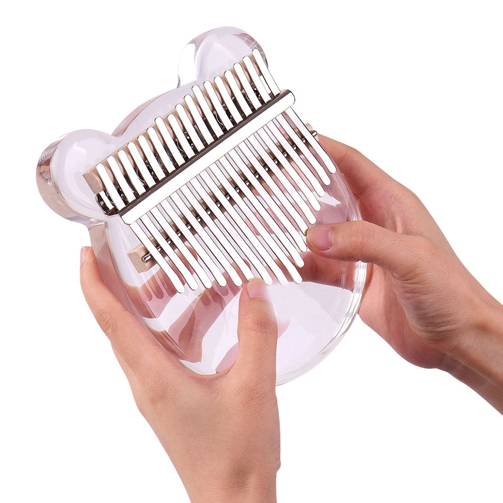 17 клавиш маленькая пианино прозрачный Kalimba игрушечное пианино