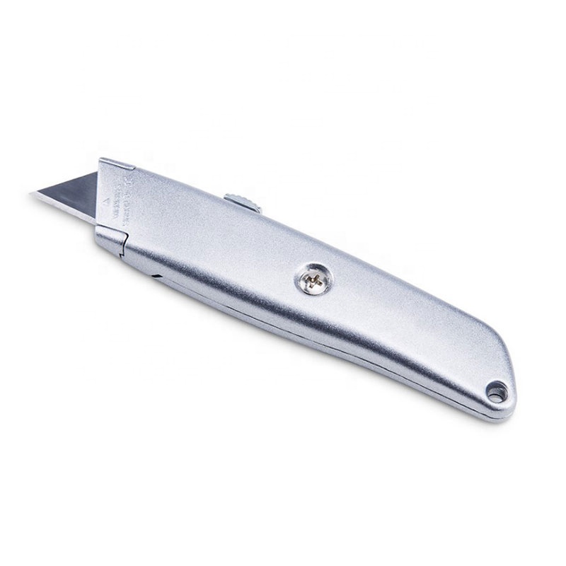 Custom Sliding Blade Multi Knife Aluminium Utility Knife Snap off Auto Retractable Blade Stationery Pocket Knife