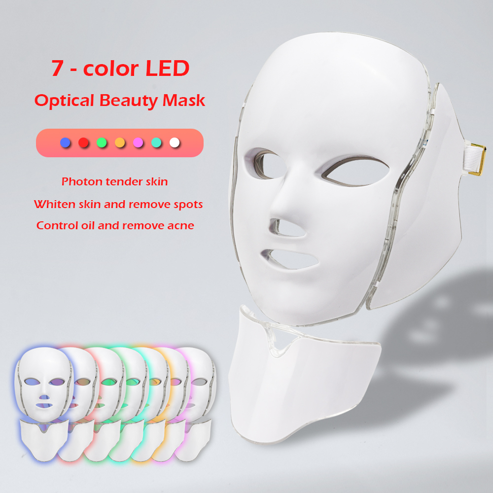 Фотон красоты кожи света 7 видов цветов LED маска терапия