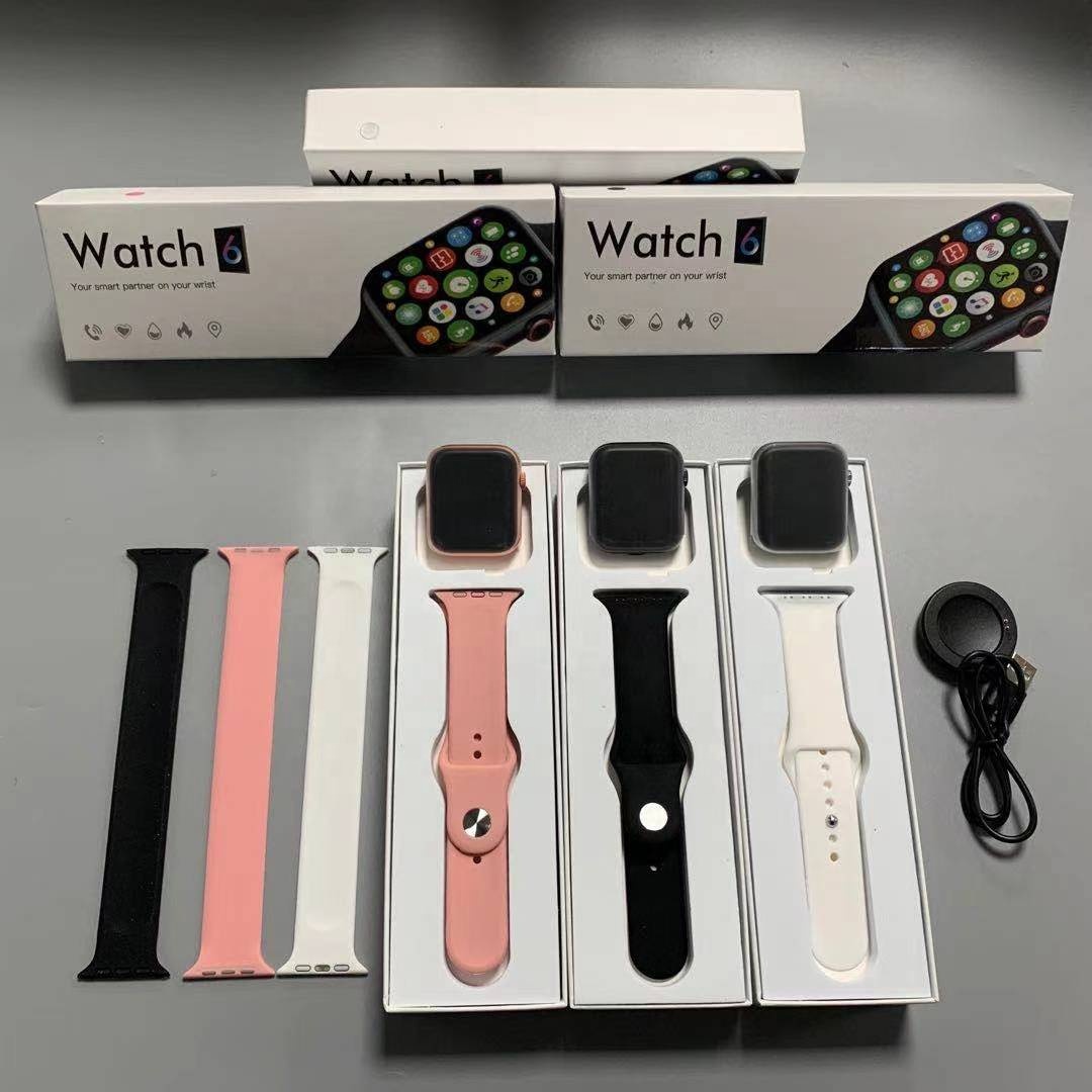 X16 часы 6 1,75 дюймов Full сенсорного экрана Smart Watch Series 6 Reloj интеллигентая (ый) bt-звонка играть в игры IOS Android Smartwatch