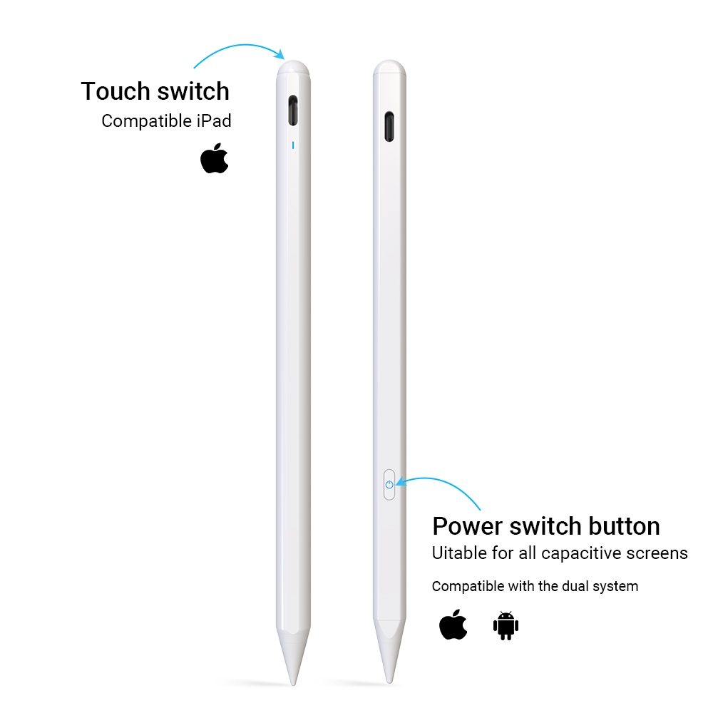 Lapiz Tactil For Apple iPad Pencil 1 2 Generation Palm Rejection Active Stylus Pen for Apple Pencil