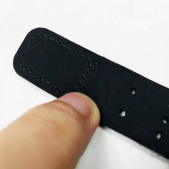 1 пара длинных и коротких черных дышащих неопреновых смарт-браслетов с пульсометром