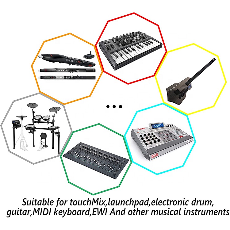 Заводское производство 0,3 m MIDI Din 8-Pins Штекерный 2 Женский динамик аудио система микрофон управление сигналом сплиттер кабель
