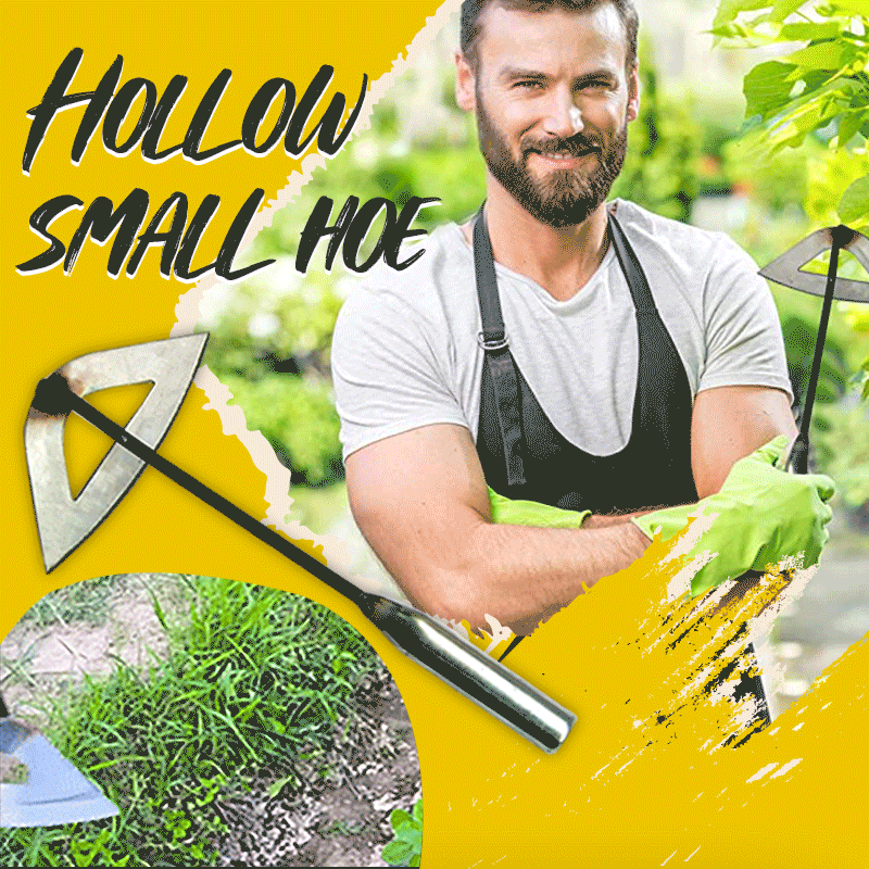 All-steel Hardened Hollow Small Hoe Handheld Weeding Rake Planting Vegetable Farm Garden Agriculture Ranch Tools Accessories