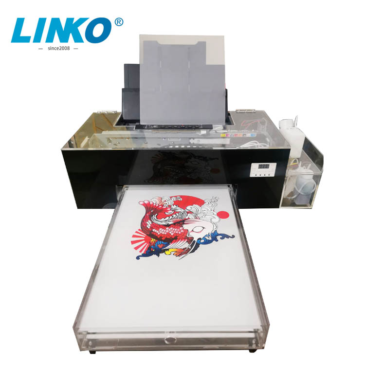 LINKO Modified L1800 DTF принтер CMYK и белый принтер для пленки ПЭТ и термоплавкого порошка