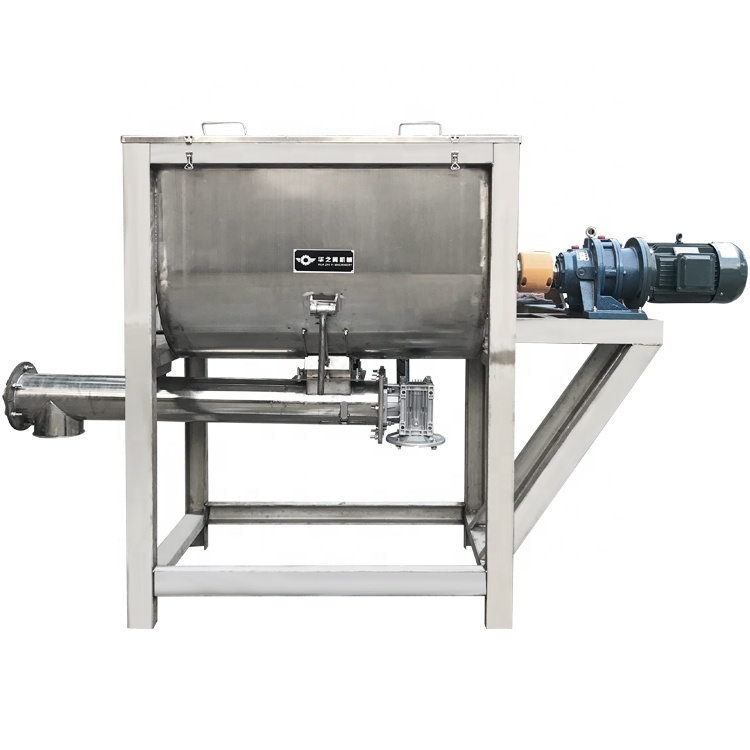 chemical food industrial ribbon blender flour dry powder granules horizontal mixer
