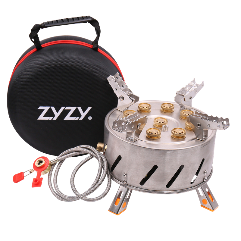 Прямые продажи с завода zyzy, уличная плита с 9 звездами и 9 головками, походная плита с 9 ядрами, печь Volcano