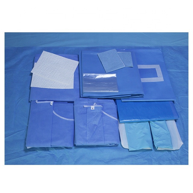 Disposable laparoscopy Surgical Drape Kit,Surgical laparotomy Drape Pack