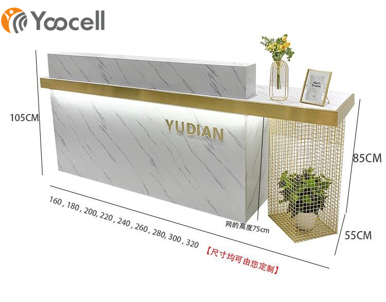 Yoocell, лидер продаж, дизайнерская стойка регистрации для парикмахерской, салон красоты, стол для обслуживания клиентов