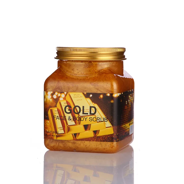 Wokali Pure Natural Fruits Extract 350ML Gold Face & Body Scrub-5 kinds of scents