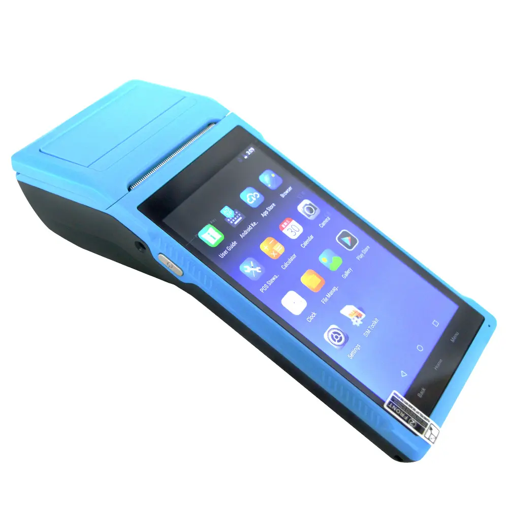 Thermal Printer Android 58mm POS PDA Receipt Printer Android 8.1 Thermal Printer With 5.5" Touch Screen.Scan 1D/2D/QR Codes Support 3G/4G