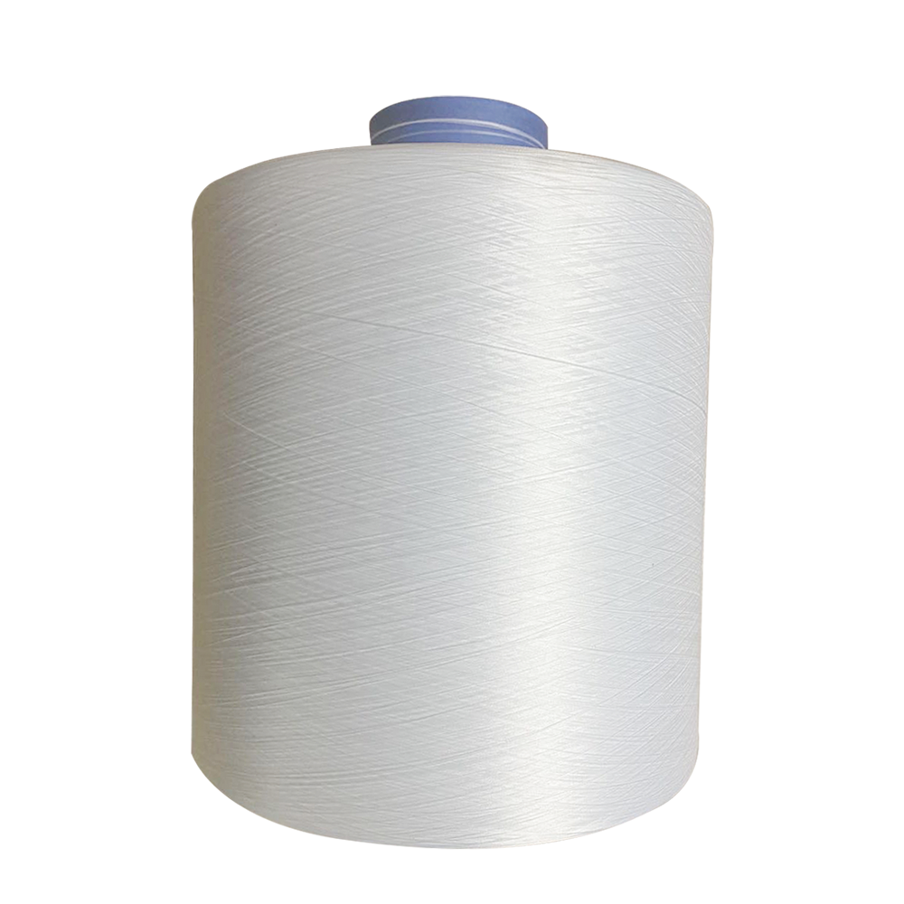 Competitive Price AA Grade 150/48 DTY NIM White/Black Ring Spun Polyester Yarn